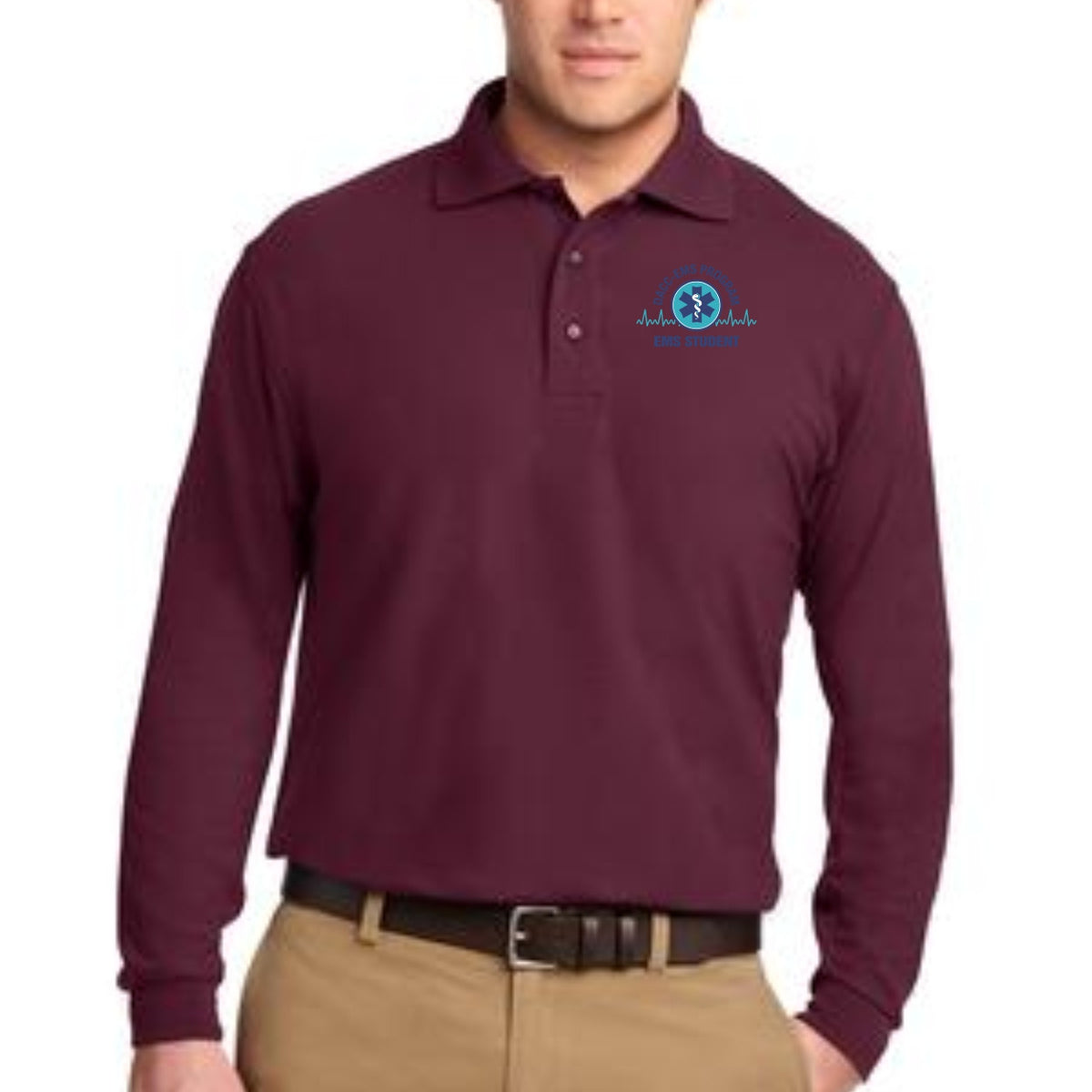 Polo Ralph Lauren Long Sleeve Polo Shirt in Purple for Men