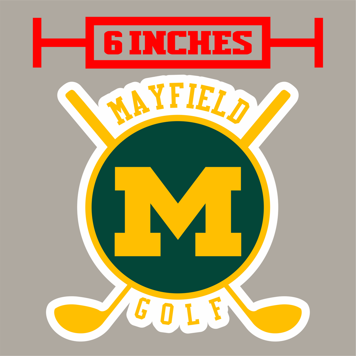 MHS Golf Decal