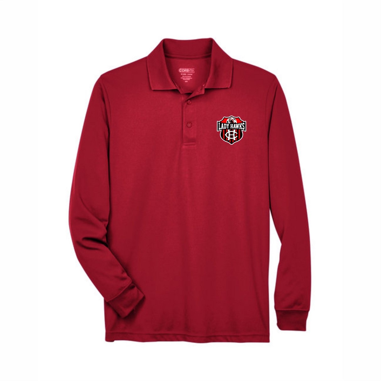 CHS Lady Hawks Soccer Long-Sleeve Performance Polo