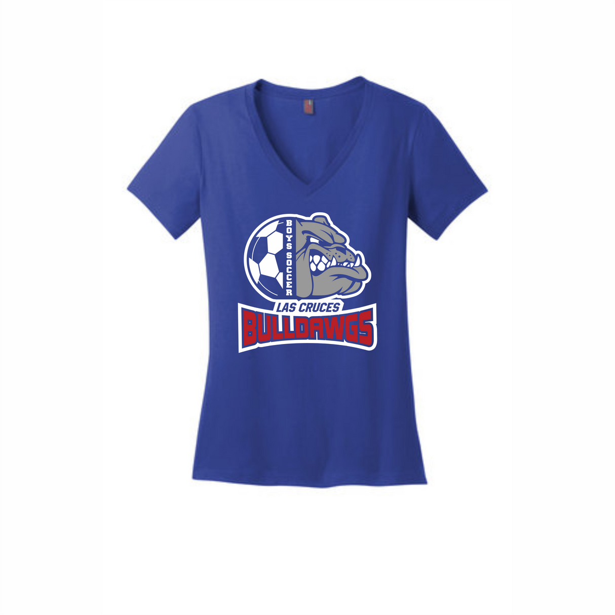 LCHS Boys' Soccer Woman's V-Neck Cotton Tee