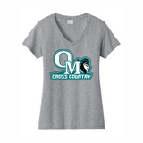 OMHS Cross Country Women's V-Neck Cotton Tee