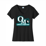 OMHS Cross Country Women's V-Neck Cotton Tee