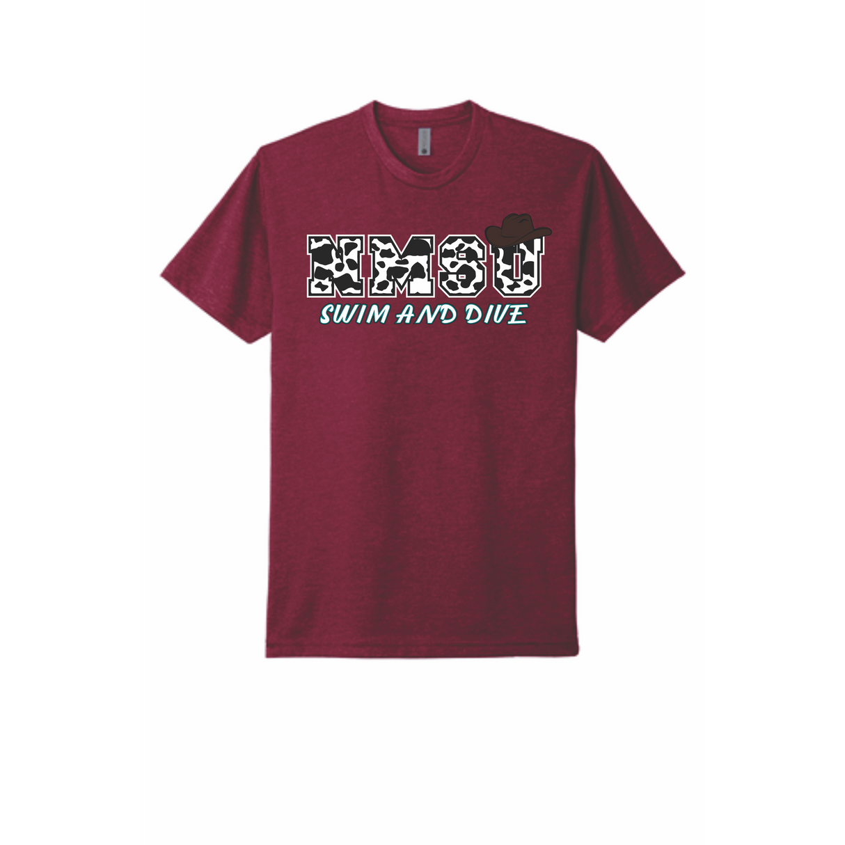 NMSU Swim Tournament Blend Tee "Cowboy" Logo