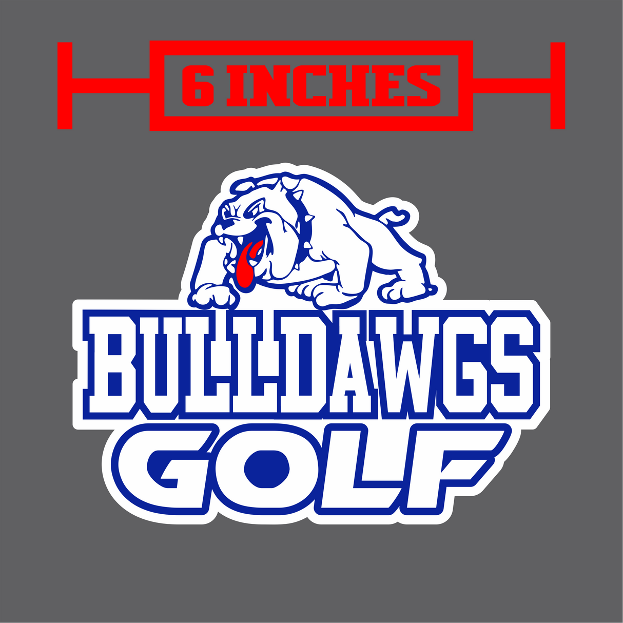 LCHS Golf Decal