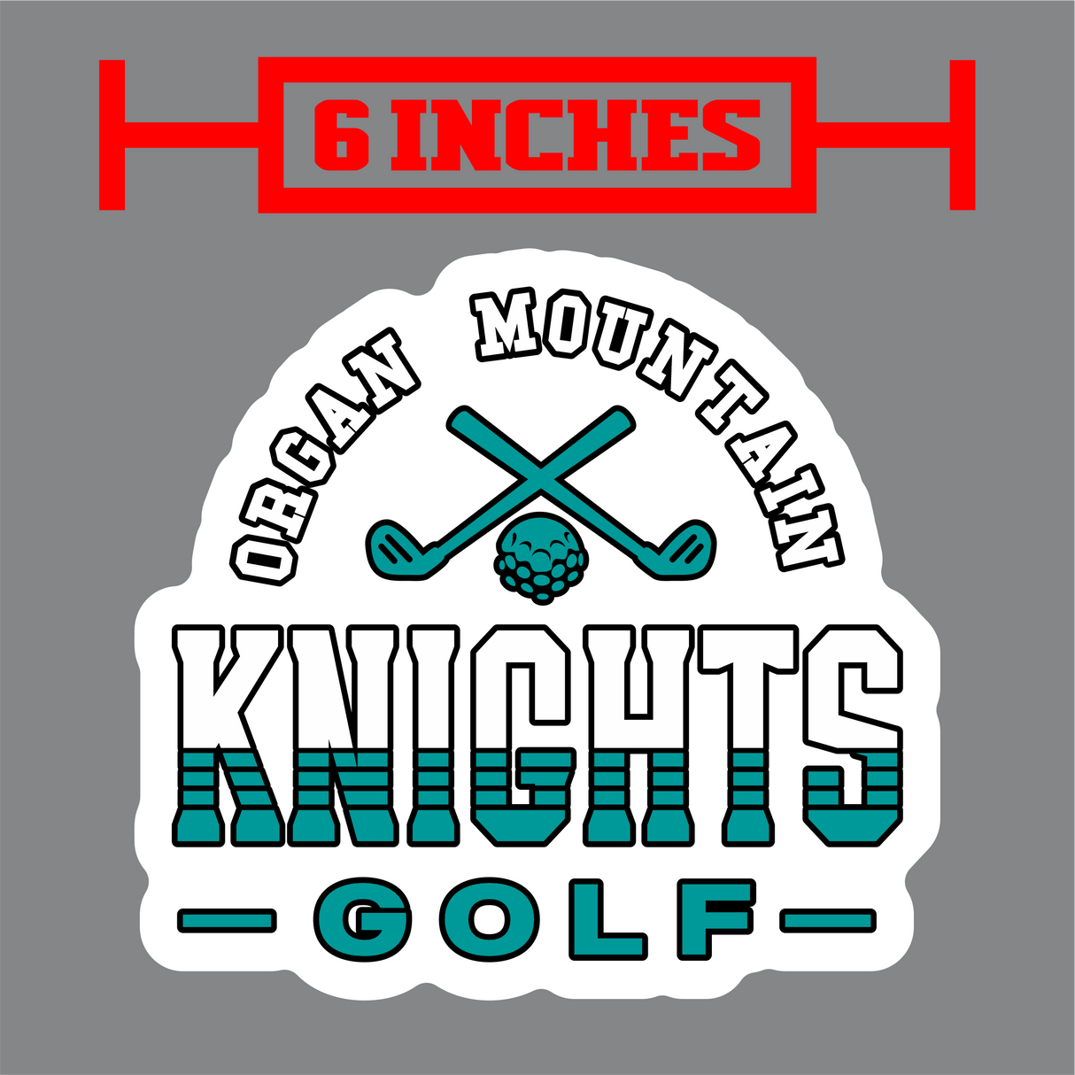 OMHS Golf Decal