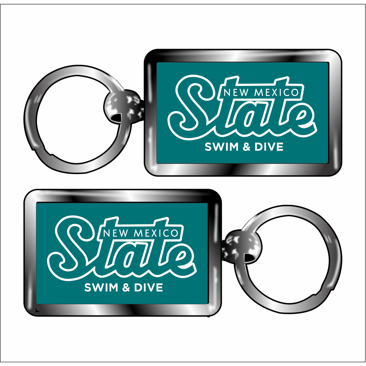 NMSU Swim Keychain