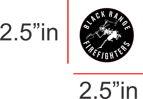 Black Range Fire Decal